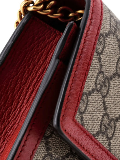 Pre-OwnedGucci Pre-OwnedQueen Margaret Chain Wallet GG Coated Canvas Mini crossbody bag