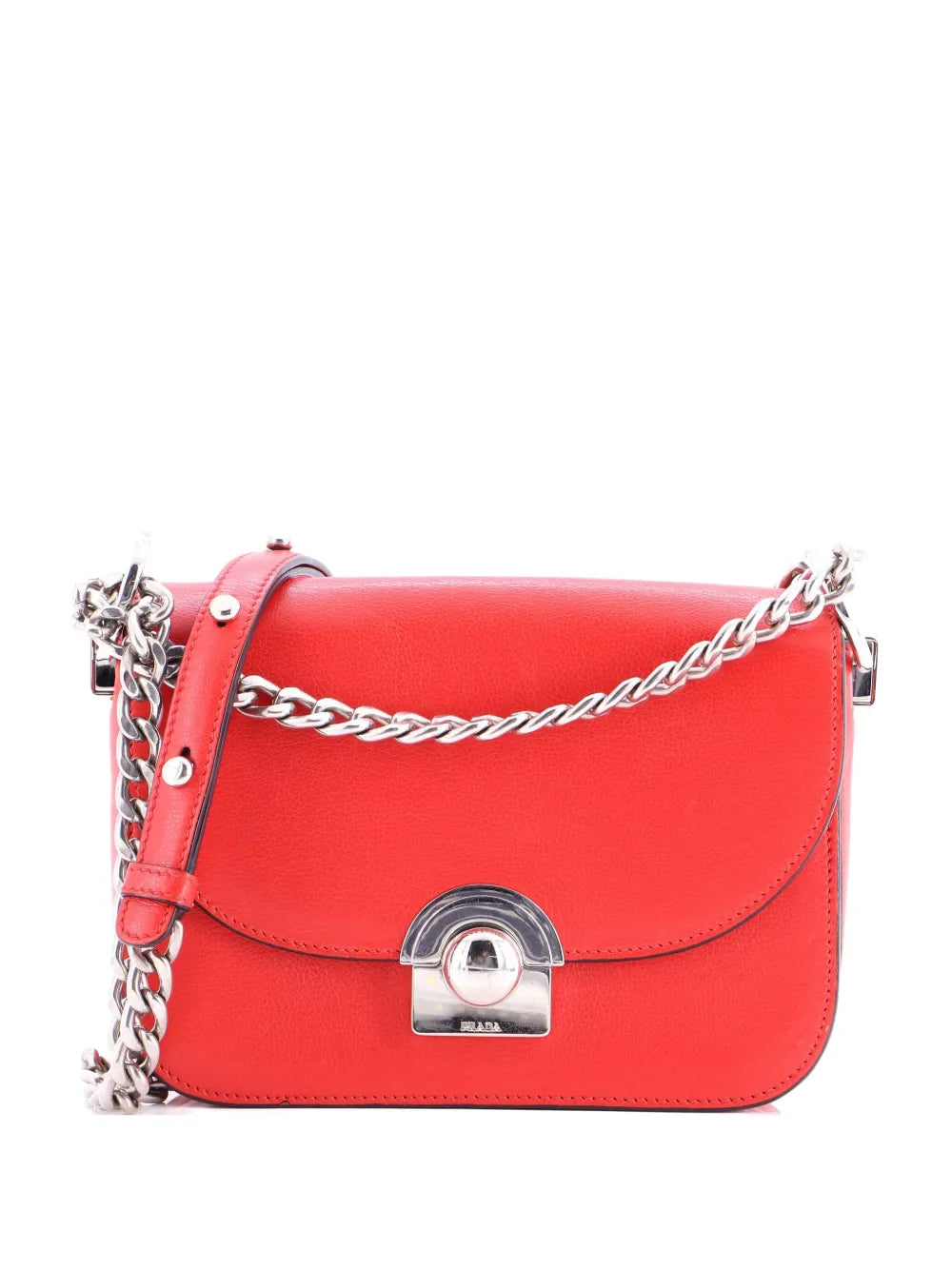 Pre-OwnedPrada Pre-OwnedArcade Chain Flap Bag Glace Calf shoulder bag