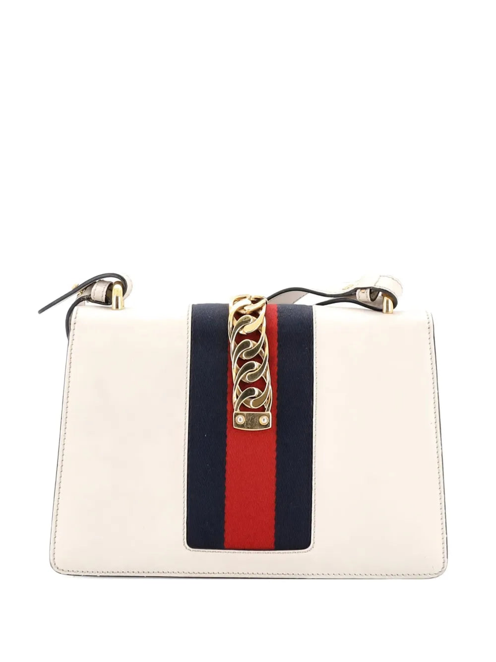 Pre-OwnedGucci Pre-OwnedSylvie Embroidered Leather Small shoulder bag