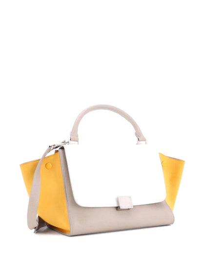 Pre-OwnedCeline Pre-OwnedTrapeze Bag Leather with Patent Small satchel