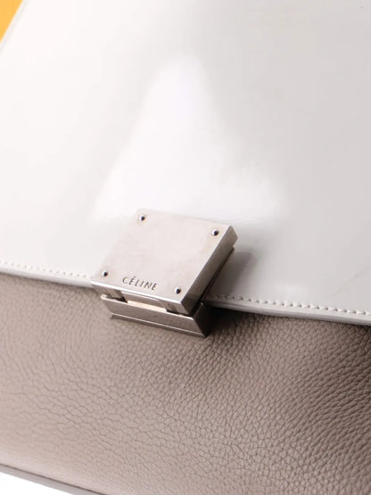Pre-OwnedCeline Pre-OwnedTrapeze Bag Leather with Patent Small satchel