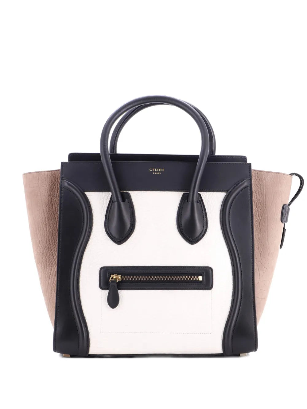 Pre-OwnedCeline Pre-OwnedTricolor Luggage Bag Leather Mini tote bag