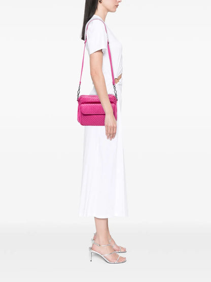 Pre-OwnedBottega Veneta Pre-Owned2012-2025 Nappa Intrecciato Front Pocket Messenger Bag crossbody bag
