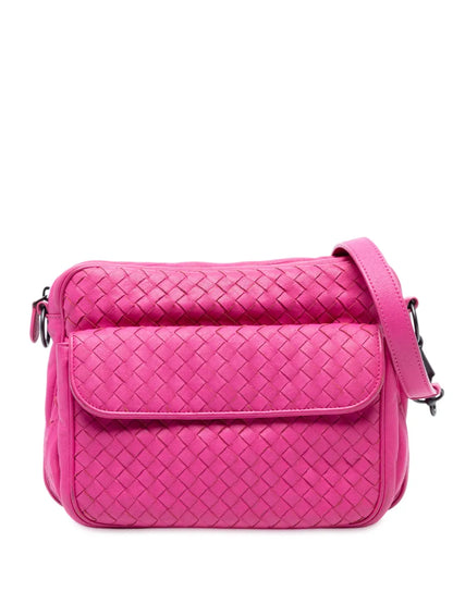 Pre-OwnedBottega Veneta Pre-Owned2012-2025 Nappa Intrecciato Front Pocket Messenger Bag crossbody bag