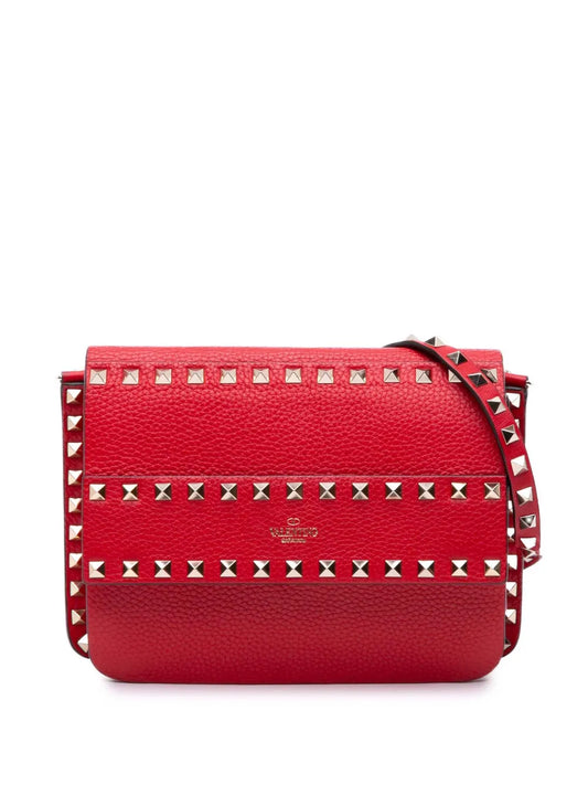 Pre-OwnedValentino Garavani Pre-Owned2018-2025 Small Grained Calfskin Rockstud crossbody bag