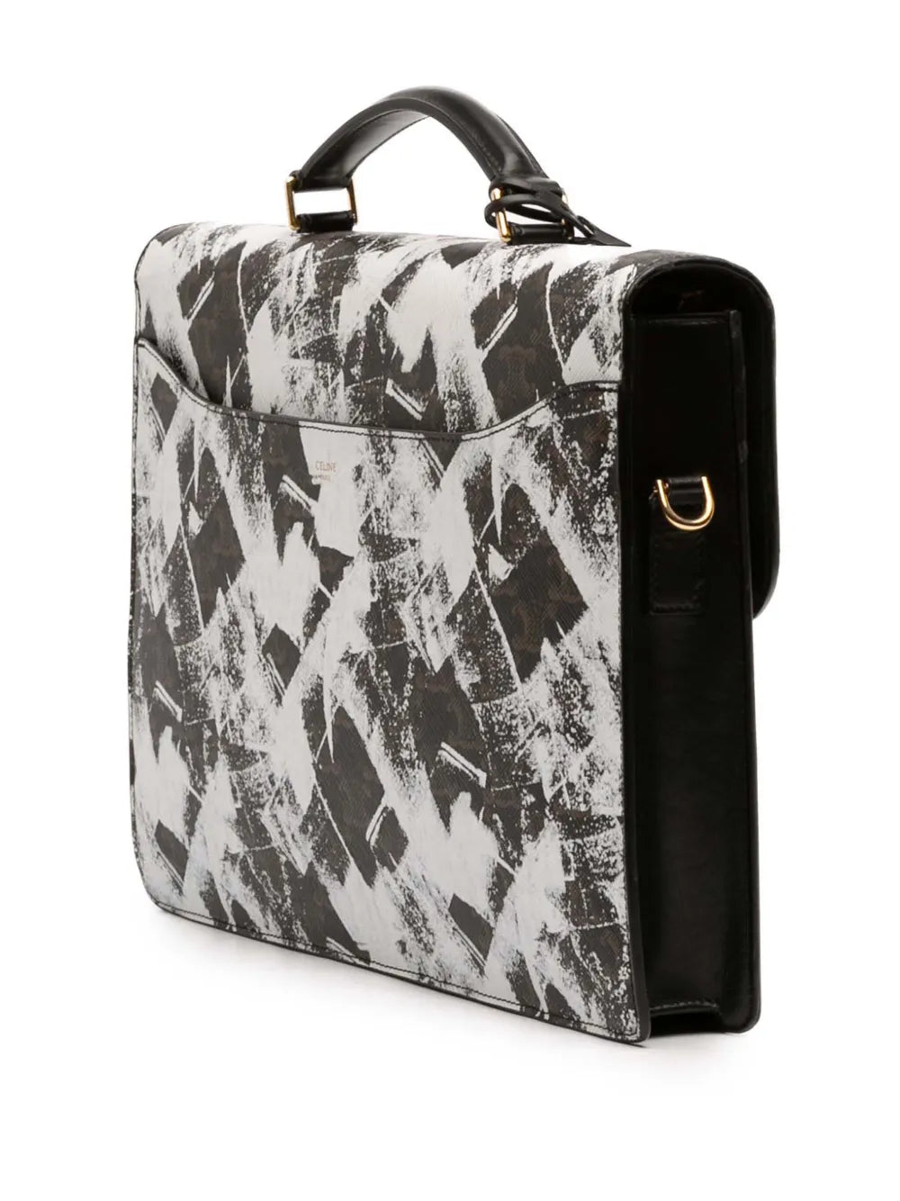Pre-OwnedCeline Pre-Owned2019 Small Triomphe Coated Canvas Box Cartable Briefcase business bag