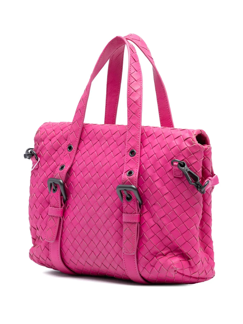 Pre-OwnedBottega Veneta Pre-Owned2012-2025 Nappa Intrecciato Flap satchel