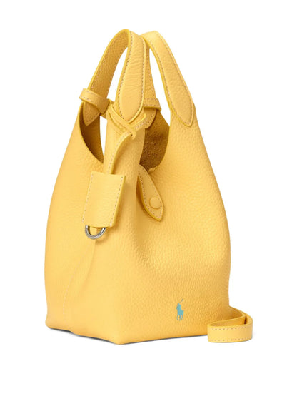New SeasonPolo Ralph Laurensmall Polo Play leather tote bag