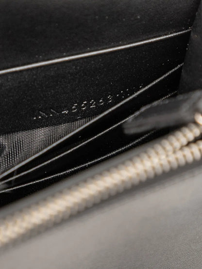 Pre-OwnedSaint Laurent Pre-Owned2016 Calfskin Cloud Star Applique Classic Monogram Kate Tassel Wallet on Chain crossbody bag