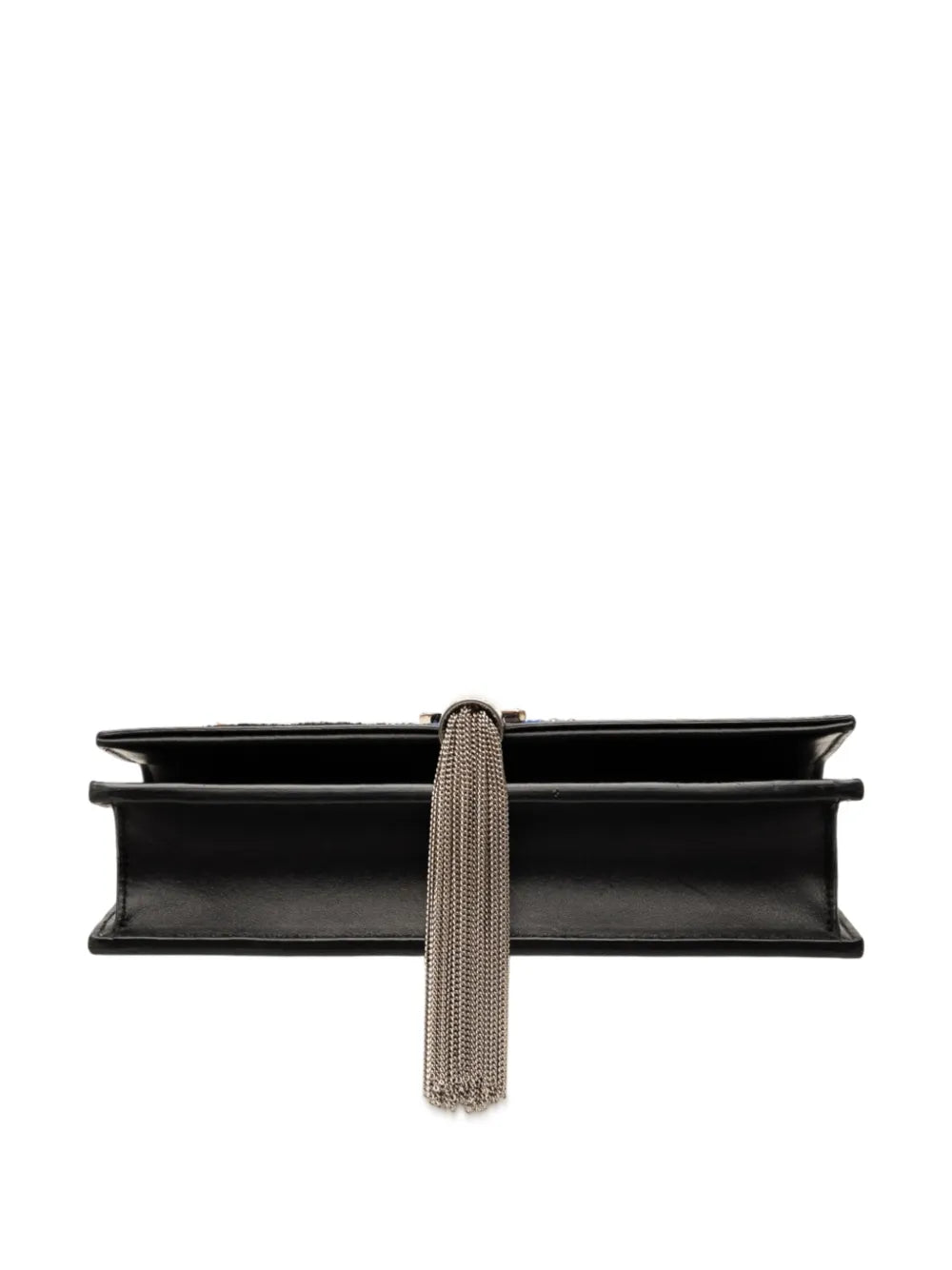 Pre-OwnedSaint Laurent Pre-Owned2016 Calfskin Cloud Star Applique Classic Monogram Kate Tassel Wallet on Chain crossbody bag