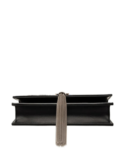 Pre-OwnedSaint Laurent Pre-Owned2016 Calfskin Cloud Star Applique Classic Monogram Kate Tassel Wallet on Chain crossbody bag