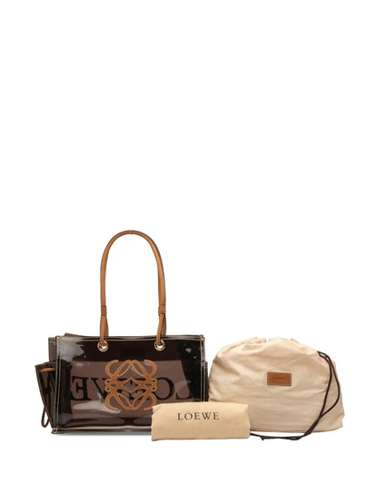 Pre-OwnedLoewe Pre-Owned2000-2020 PVC and Leather Anagram tote bag