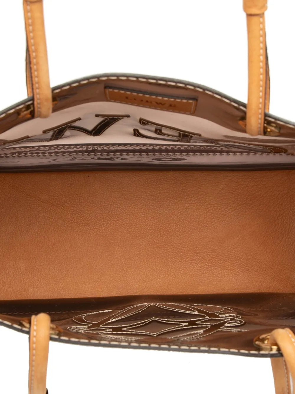 Pre-OwnedLoewe Pre-Owned2000-2020 PVC and Leather Anagram tote bag