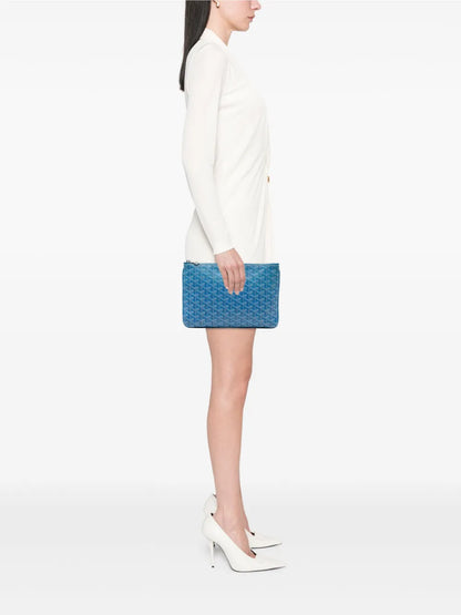 Pre-OwnedGoyard Pre-Owned2015 Goyardine Senat MM clutch bag