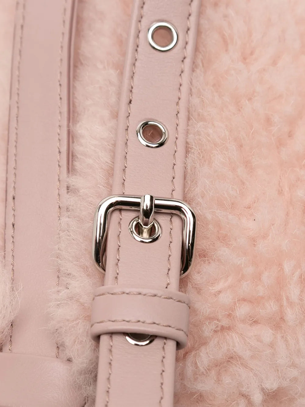 Pre-OwnedMiu Miu Pre-Owned2010-2025 Shearling Convertible belt bag