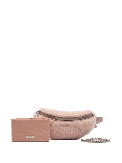 Pre-OwnedMiu Miu Pre-Owned2010-2025 Shearling Convertible belt bag