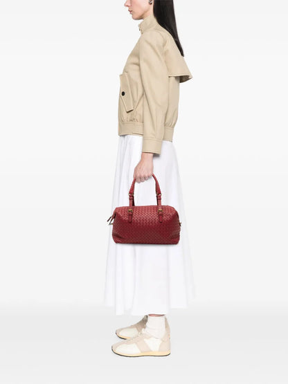 Pre-OwnedBottega Veneta Pre-Owned2012-2025 Nappa Intrecciato boston bag