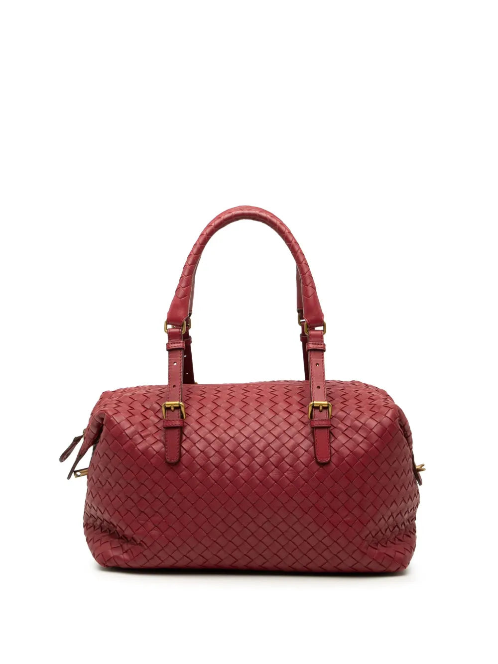 Pre-OwnedBottega Veneta Pre-Owned2012-2025 Nappa Intrecciato boston bag