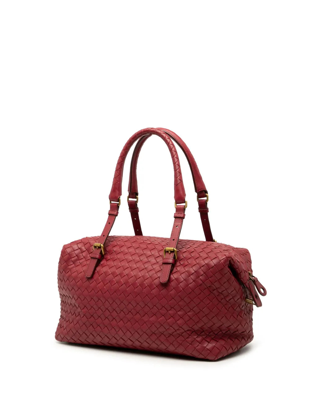 Pre-OwnedBottega Veneta Pre-Owned2012-2025 Nappa Intrecciato boston bag