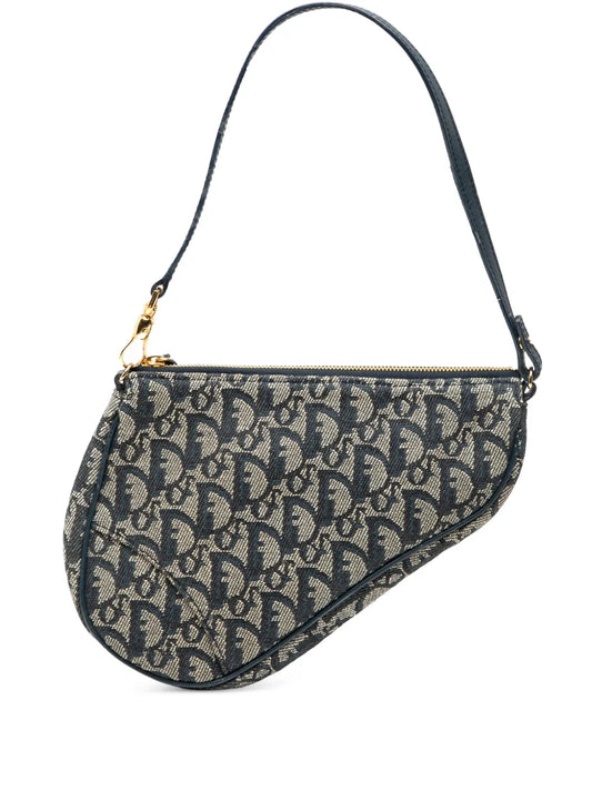 Pre-OwnedChristian Dior Pre-Owned2001 Mini Diorissimo Canvas Saddle Pochette shoulder bag