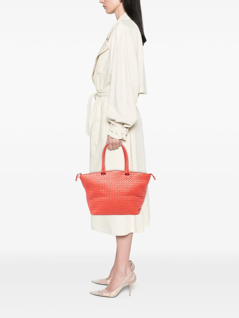 Pre-OwnedBottega Veneta Pre-Owned2010 Nappa Intrecciato Zip tote bag