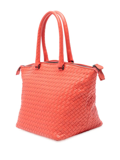 Pre-OwnedBottega Veneta Pre-Owned2010 Nappa Intrecciato Zip tote bag