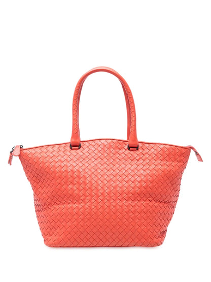 Pre-OwnedBottega Veneta Pre-Owned2010 Nappa Intrecciato Zip tote bag