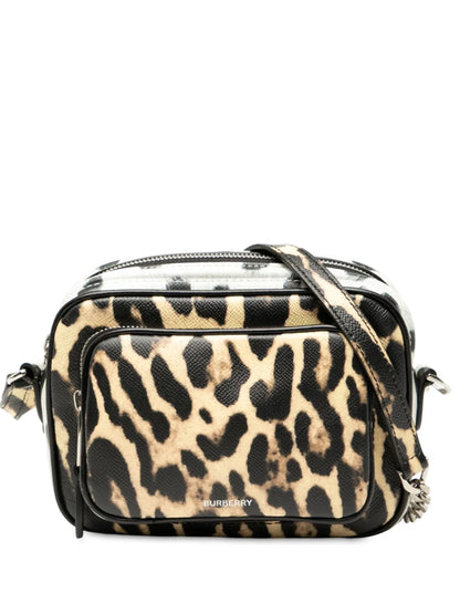 Pre-OwnedBurberry Pre-Owned2000-2017 Leopard Printed Leather Camera Bag crossbody bag floriamart.shop