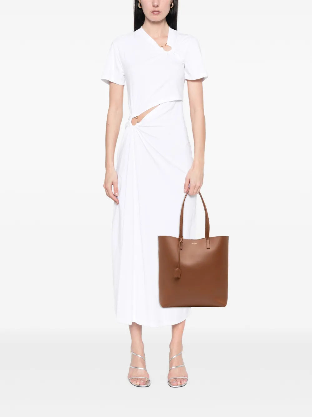 Pre-OwnedSaint Laurent Pre-Owned2024 North South Leather Shopping tote bag floriamart.shop