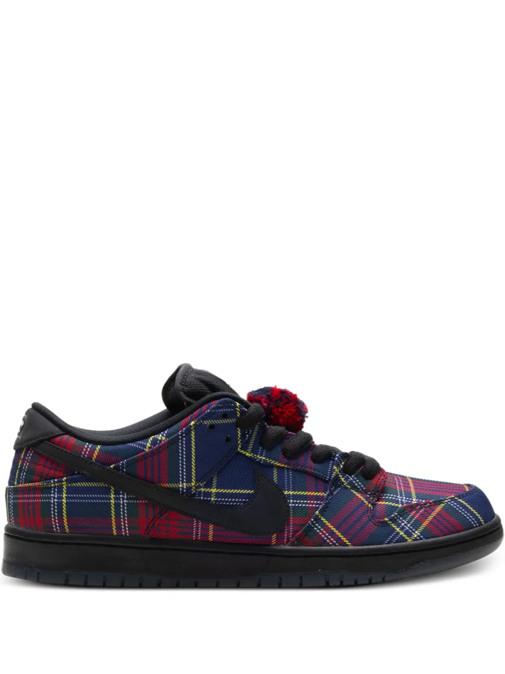 Nike Sb Dunk Low Tartan Pompom Low-Top Sneakers floriamart.shop