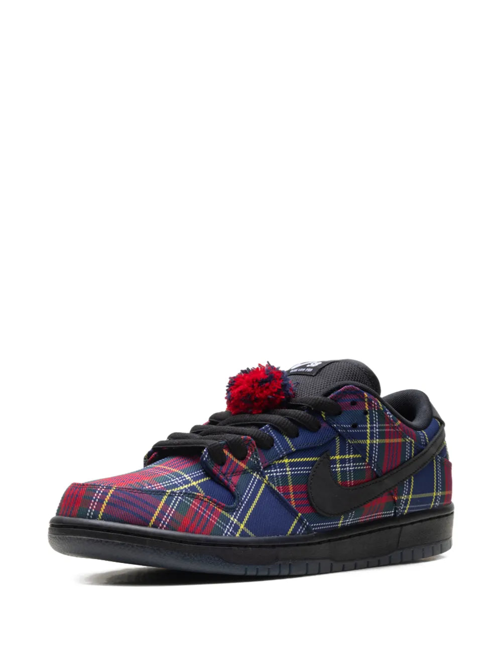 Nike Sb Dunk Low Tartan Pompom Low-Top Sneakers floriamart.shop