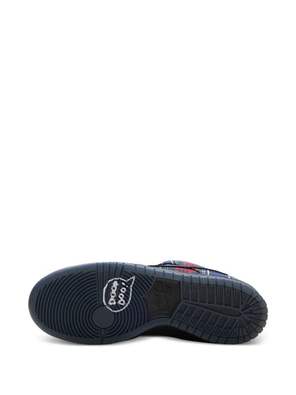 Nike Sb Dunk Low Tartan Pompom Low-Top Sneakers floriamart.shop