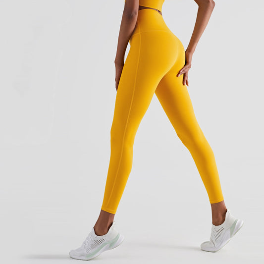 High-waisted Peach Buttocks Fitness Women Wearing Tights With Hips floriamart