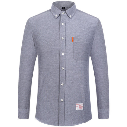 Pure Cotton Washed Oxford Woven Shirts Men floriamart