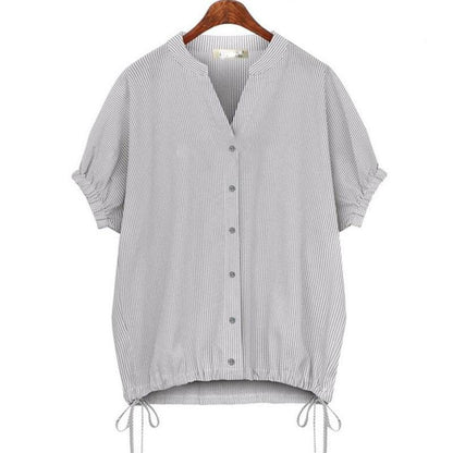 Blouses with loose stripes and raglan sleeves floriamart