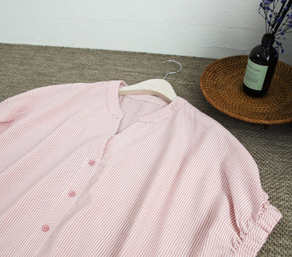 Blouses with loose stripes and raglan sleeves floriamart