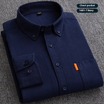 Pure Cotton Washed Oxford Woven Shirts Men floriamart