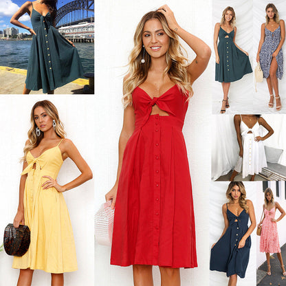 Women Summer Dresses Sleeveless Backless Strap Long Close-fitting Sheath Female Party Evening Dresses Vestidos floriamart