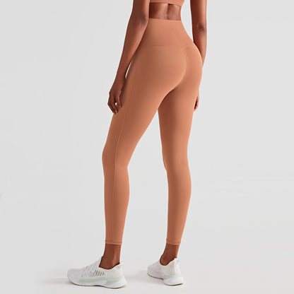 High-waisted Peach Buttocks Fitness Women Wearing Tights With Hips floriamart