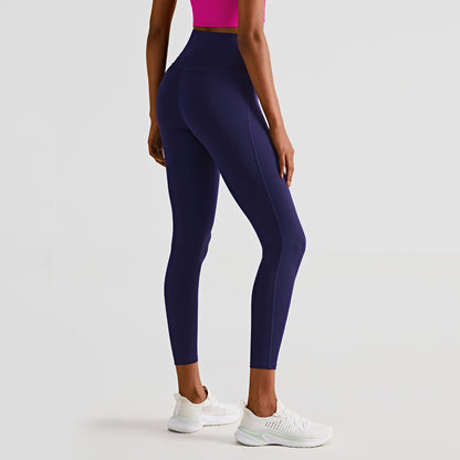 High-waisted Peach Buttocks Fitness Women Wearing Tights With Hips floriamart