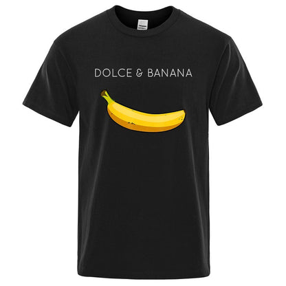 Dolce Banana Fashion Print Men T-shirts floriamart