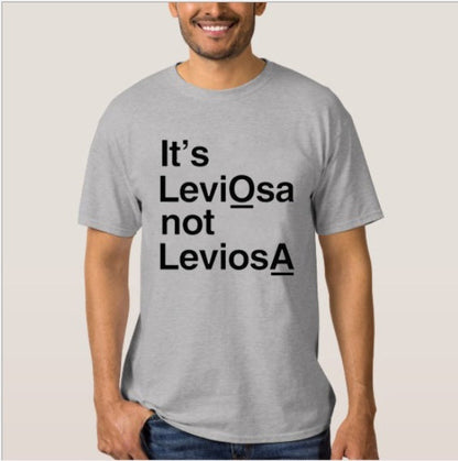 Compatible with Apple, It's leviosas not leviosa personality T-shirts for men and women European and American street short sleeves AliExpress floriamart
