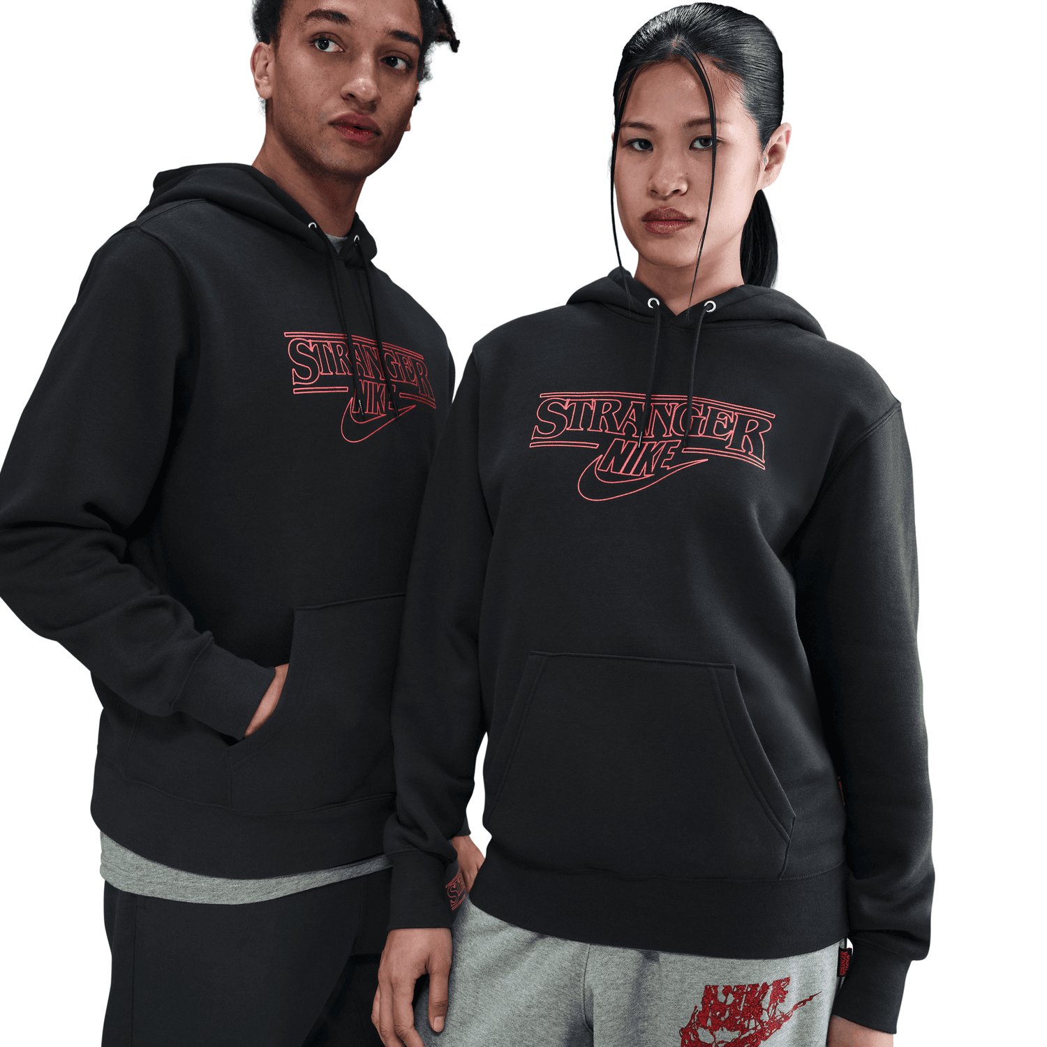 + Stranger Things Pullover Hoodie 'Black'