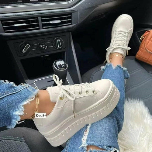 Casual Flat Women's Shoes Beige/Pink/Green/Khaki/Black/White floriamart.shop