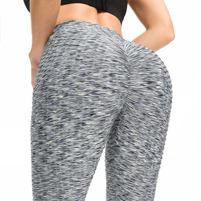 Waffle Booty Leggings Anti Cellulite Tights Sports Women Fitness Yoga Pants floriamart