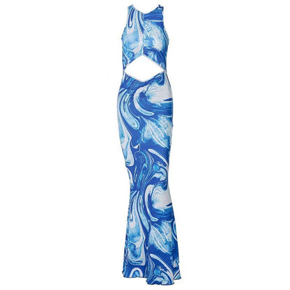 Beach Bodycon Dresses Women  Hollow Out Off Shoulder Backless floriamart