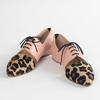 Calf Hair Leather Flat Shoes- Native by Lordess floriamart.shop