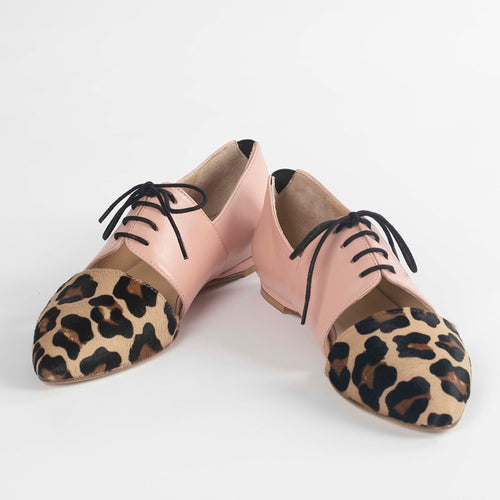 Calf Hair Leather Flat Shoes- Native by Lordess floriamart.shop