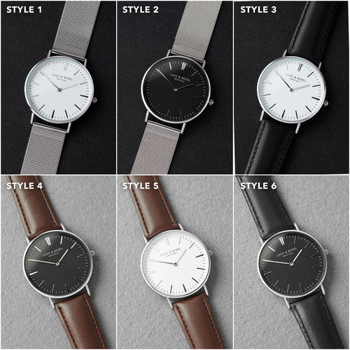 Personalized Mens Watch, Engraved Watch Gift for Boyfriend Husband floriamart.shop