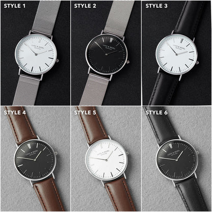 Personalized Mens Watch, Engraved Watch Gift for Boyfriend Husband floriamart.shop